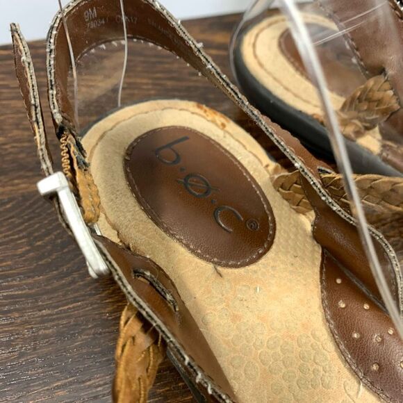 b.o.c Brown Woven Sandal Size 9 - Picture 4 of 7